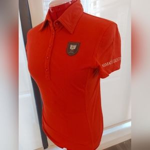 Asmar Equestrian orange polo size small